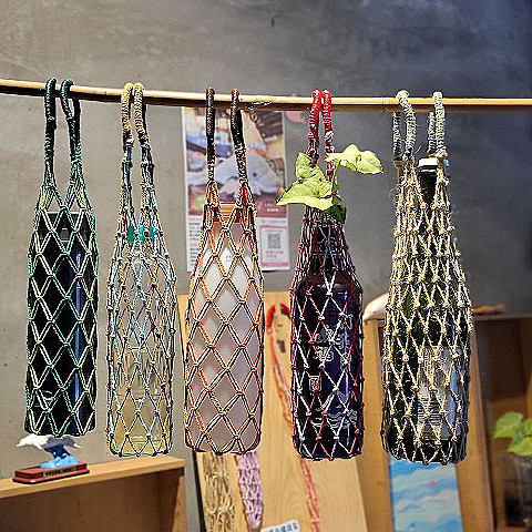 麻繩手作杯提袋